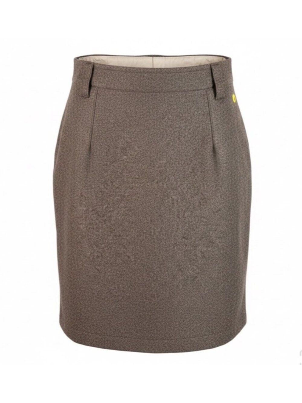 Skhoop Womens Wool Blend Brown Skirt With Zipper Pockets Size S